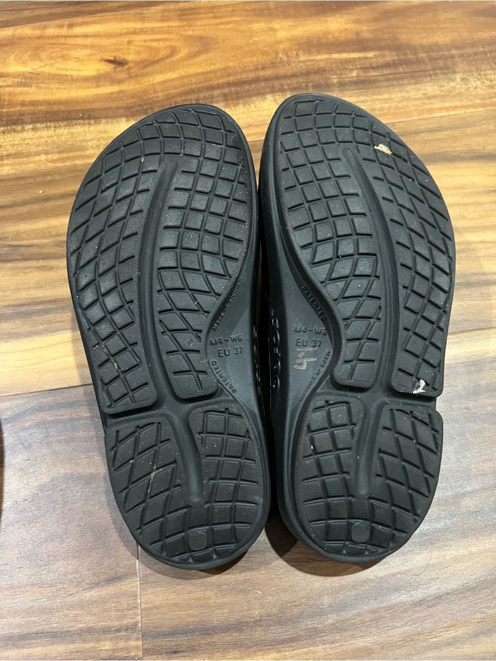 OOFOS Black Women's Slide Sandals - Picture 7 of 8